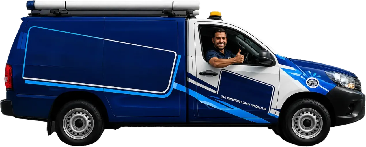 A licensed Five Dock plumber heading out in the service van